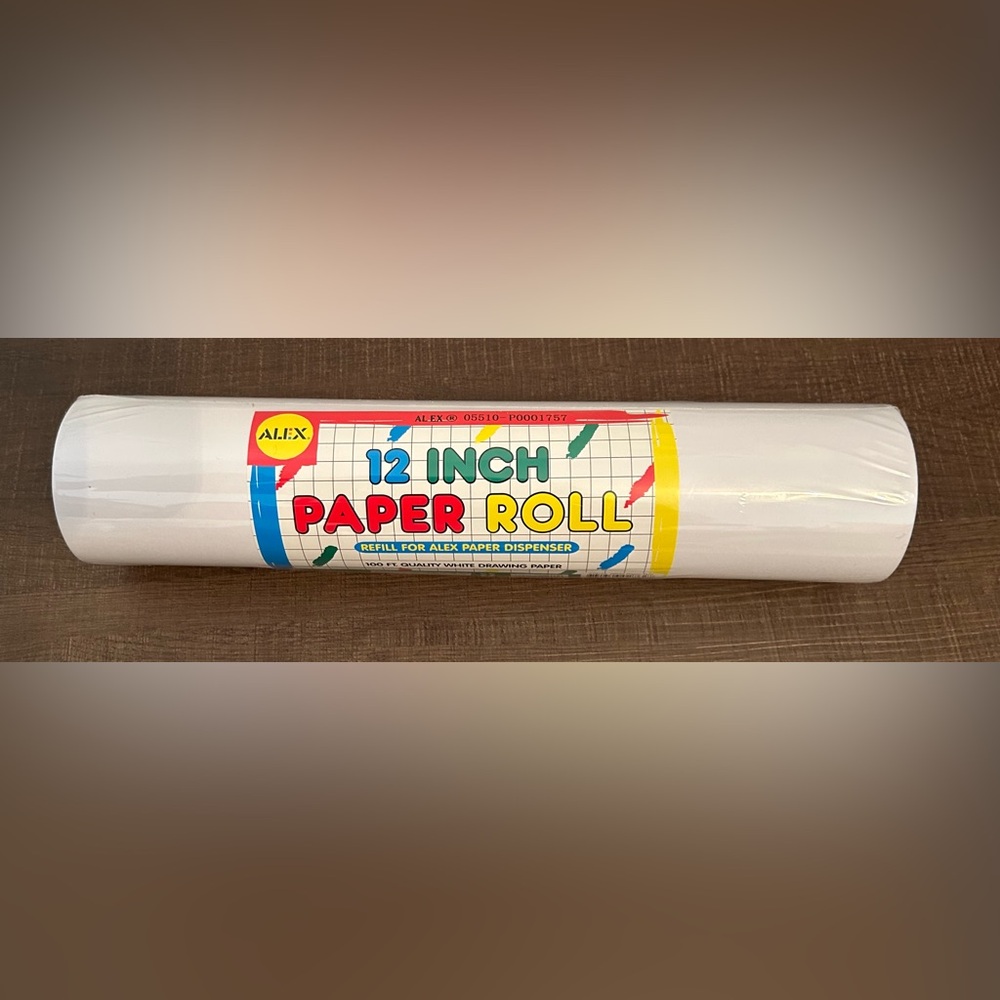 Vintage 2006 ALEX 12 Inch Paper Roll New 12”x 100 Feet Sealed Unused